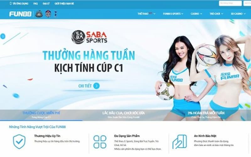 Nhiều trò chơi đơn giản với giao diện đẹp mắt tại Fun88